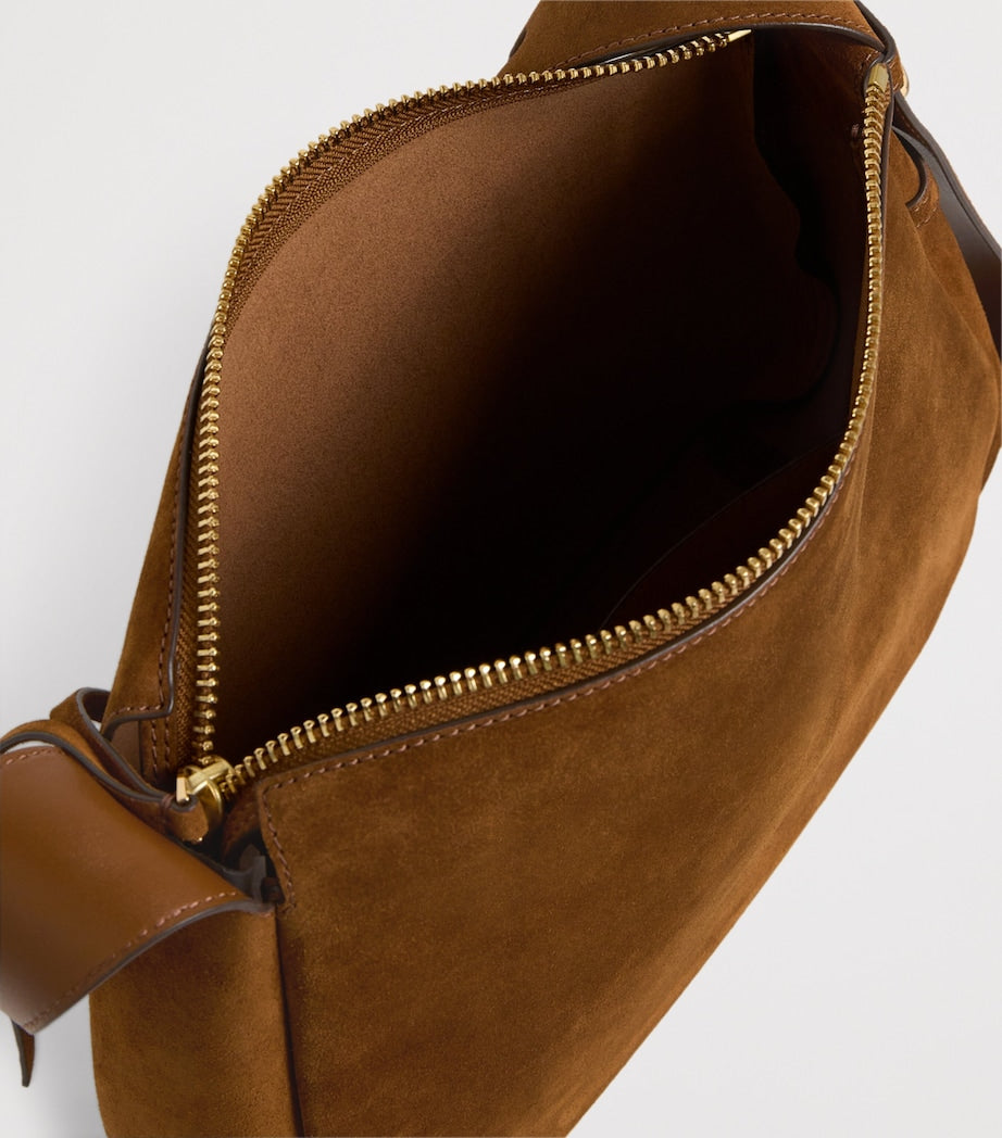 Suede Romy Shoulder Bag