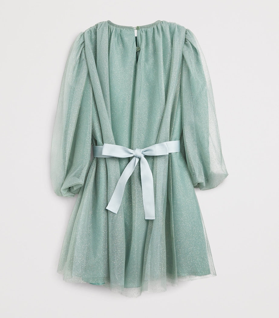 Green Tulle Glitter Dress (2-14 Years)