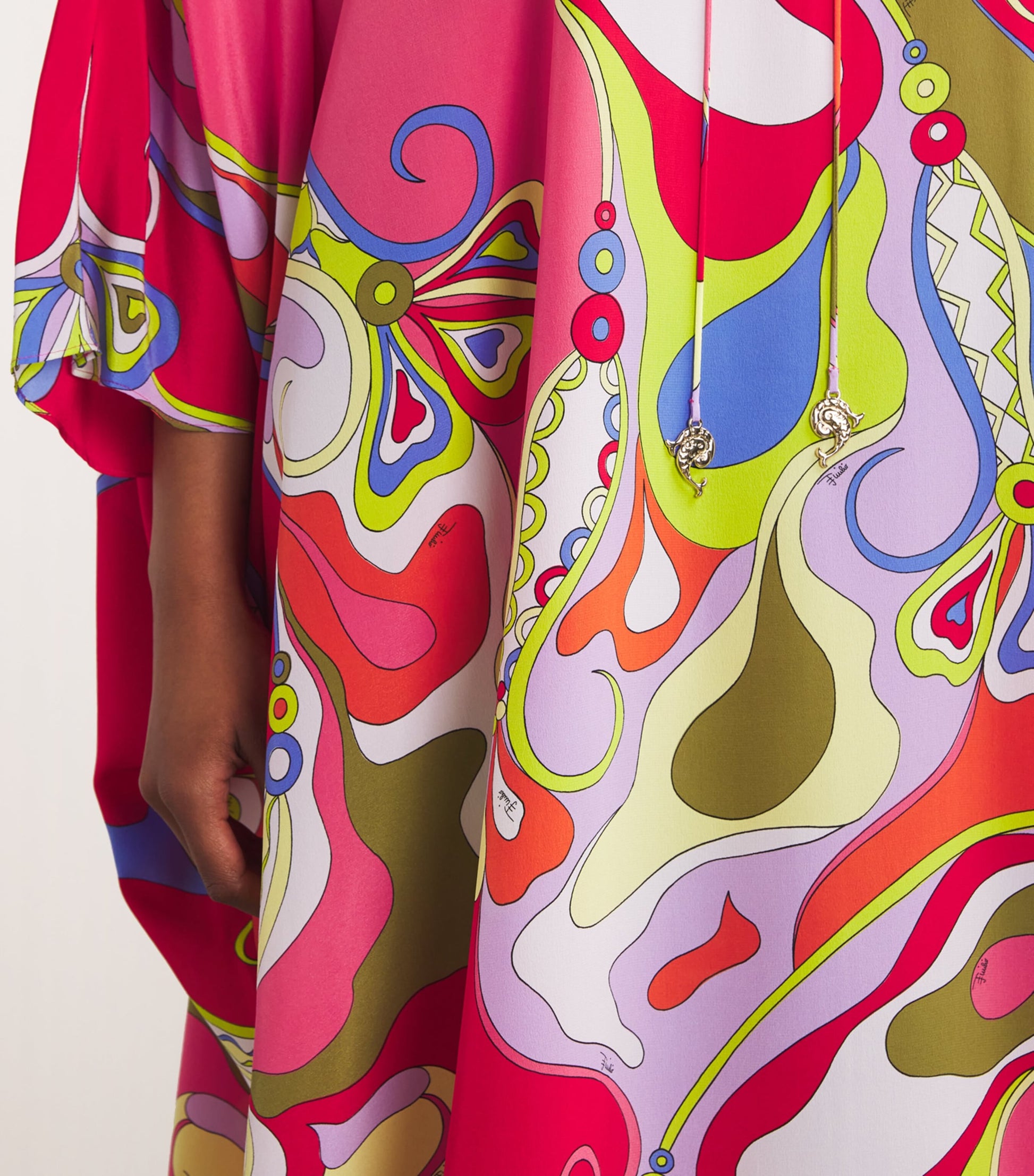 Multi Silk Orchidee Kaftan