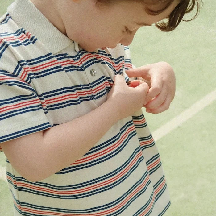 Konges Sløjd SPOTTY SS POLO GOTS Çocuk Pamuklu Yakalı Tişört