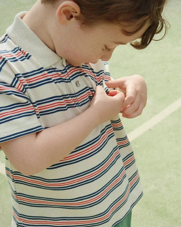 Konges Sløjd SPOTTY SS POLO GOTS Çocuk Pamuklu Yakalı Tişört