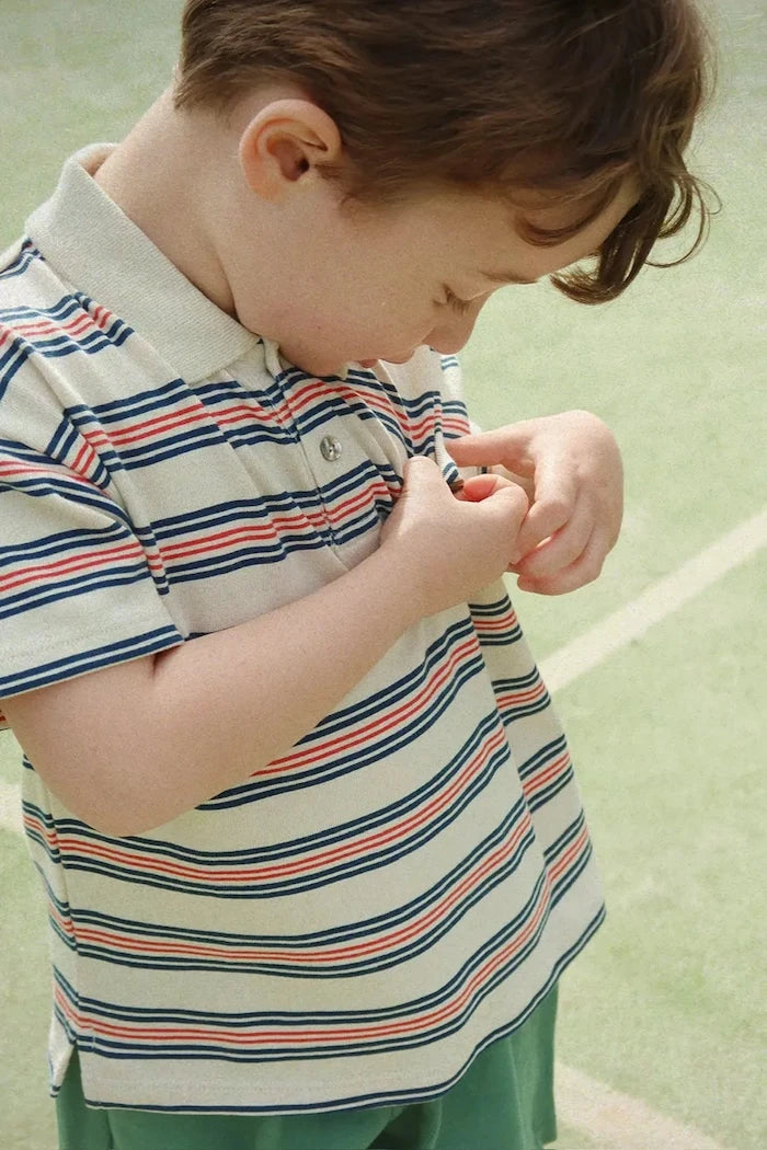 Konges Sløjd SPOTTY SS POLO GOTS Çocuk Pamuklu Yakalı Tişört