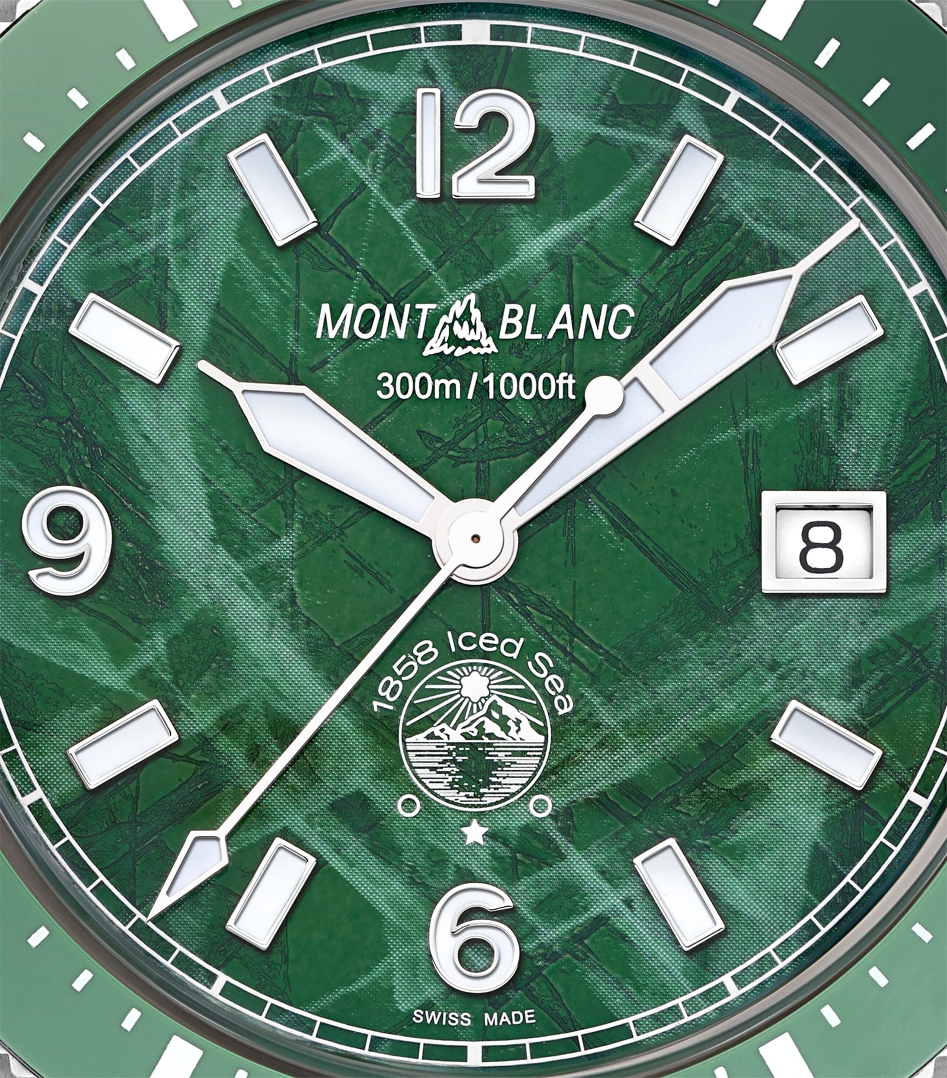 Stainless Steel 1858 Iced Sea Automatic Date Watch 41mm