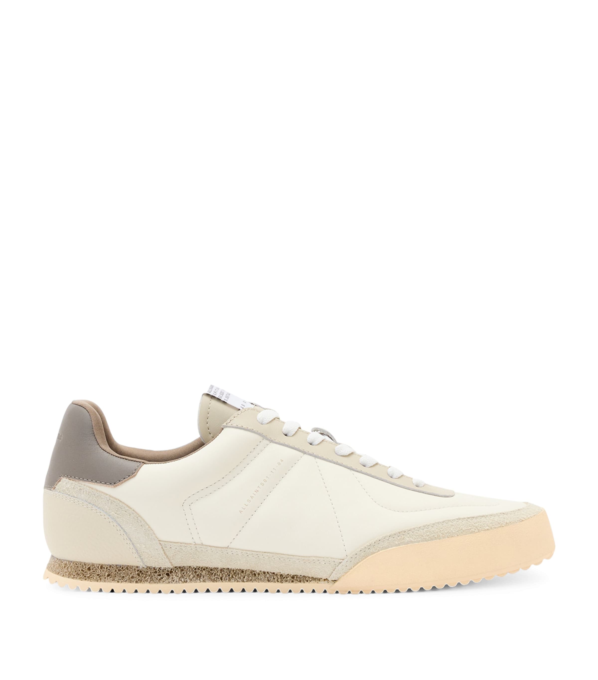 Leather Harri Low-Top Sneakers CHALK WHITE