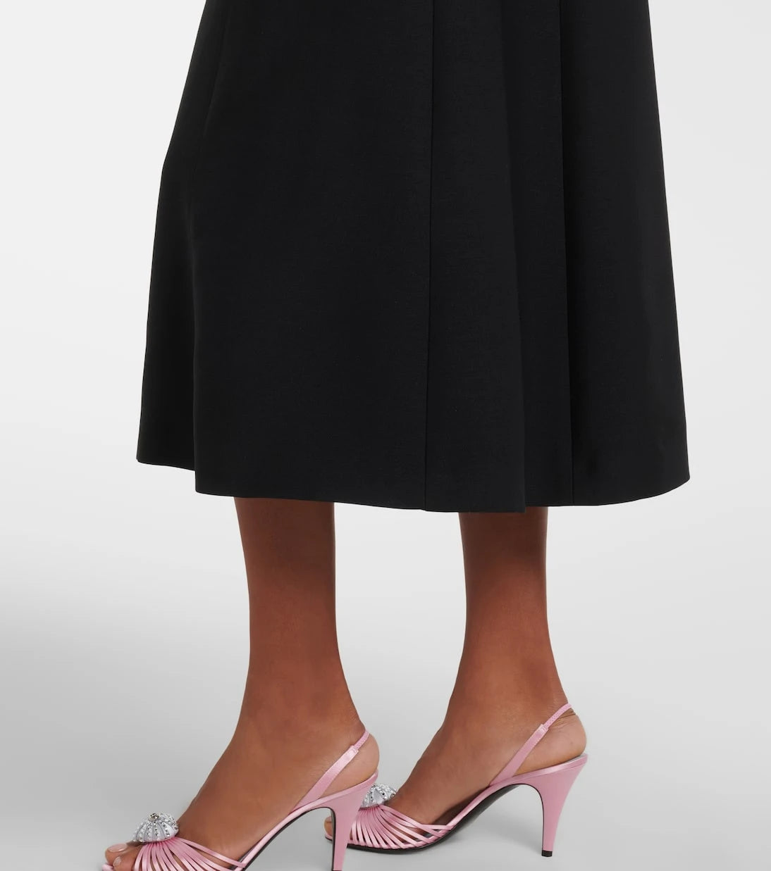 Valentino - Crepe Couture embellished midi dress