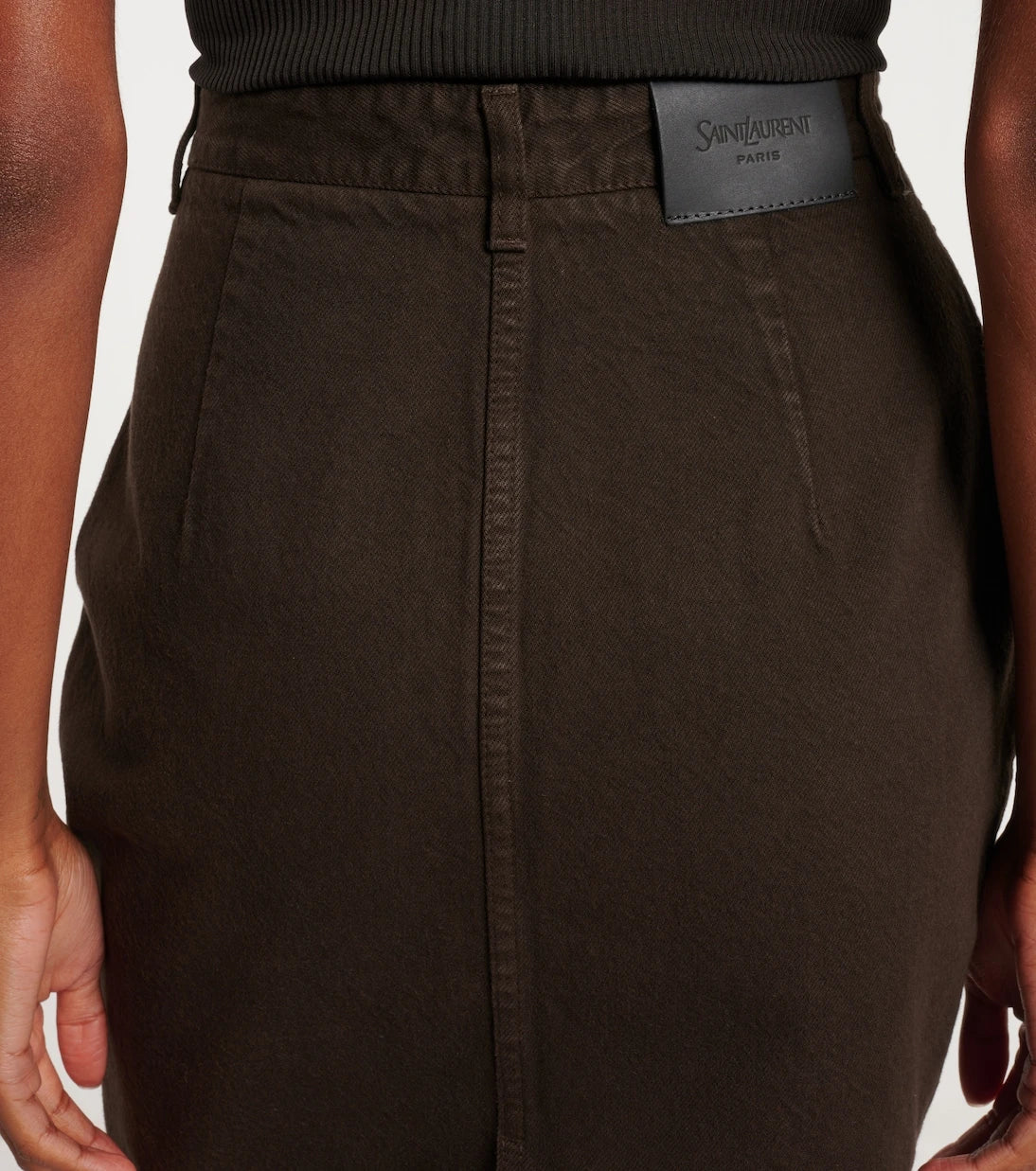 Saint Laurent - Cotton pencil skirt