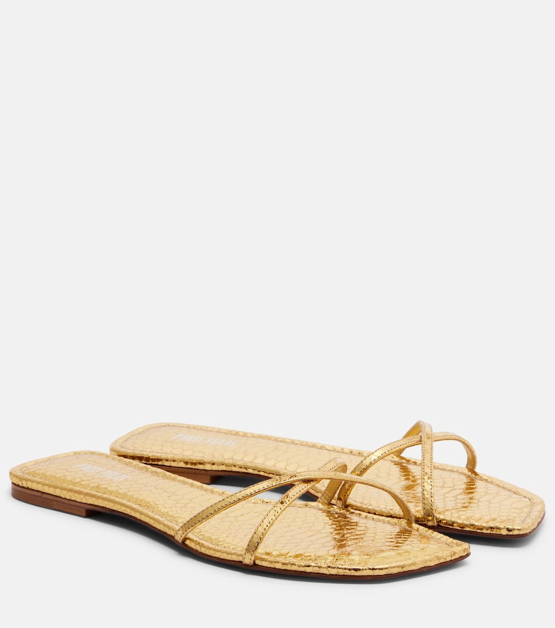 Paris Texas - Biarritz metallic leather sandals
