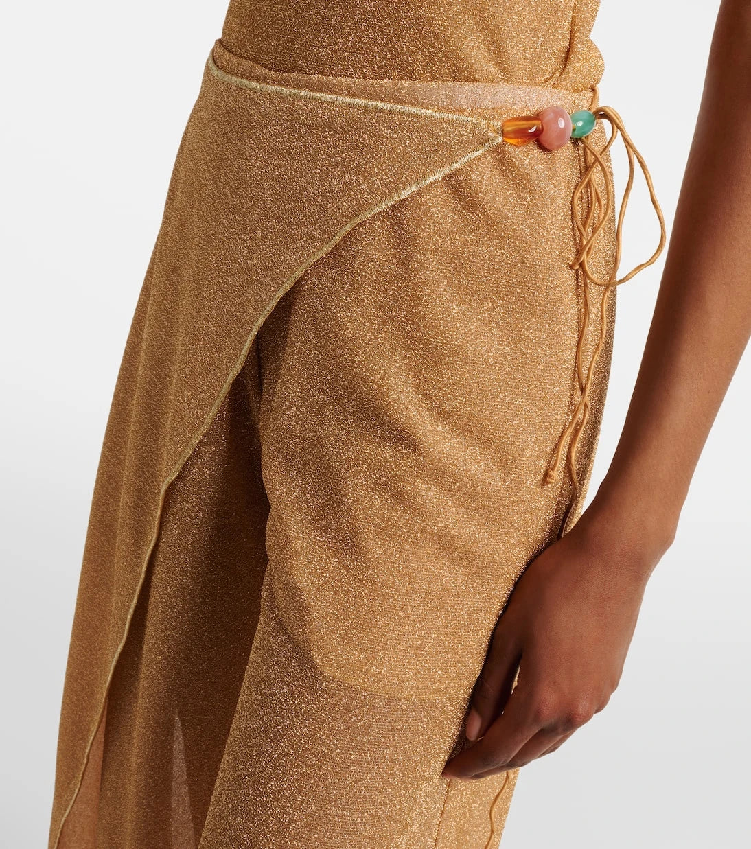 Oséree - Lumière beaded wide-leg pants
