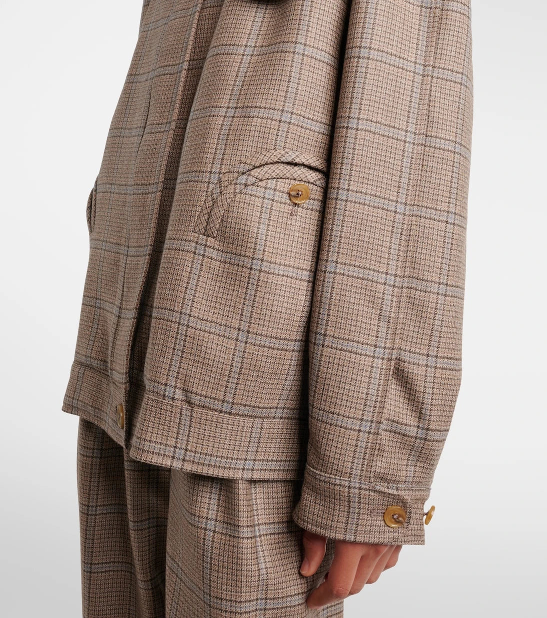 Blazé Milano - Chausie checked virgin wool jacket
