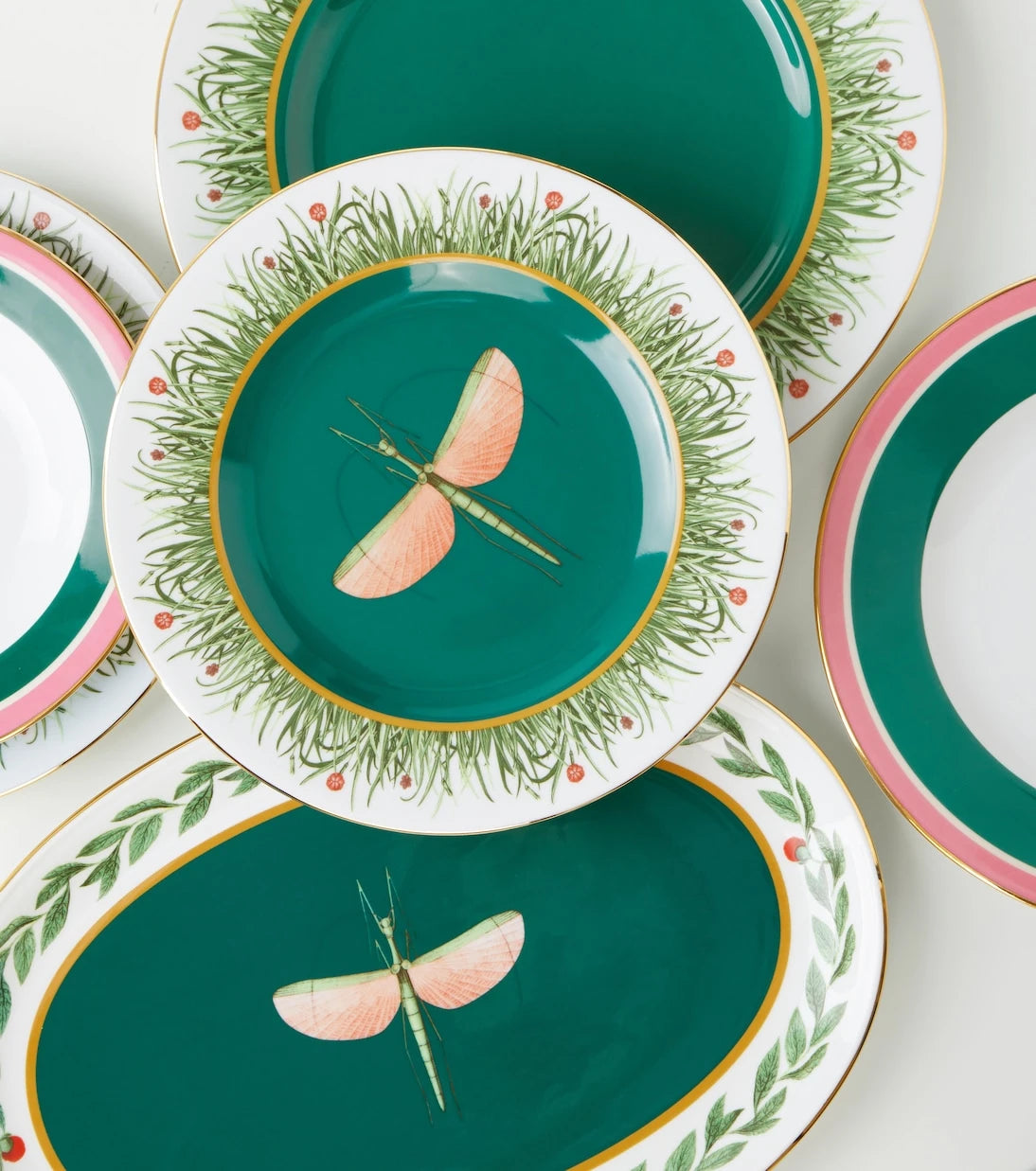 La DoubleJ - Libellula porcelain platter