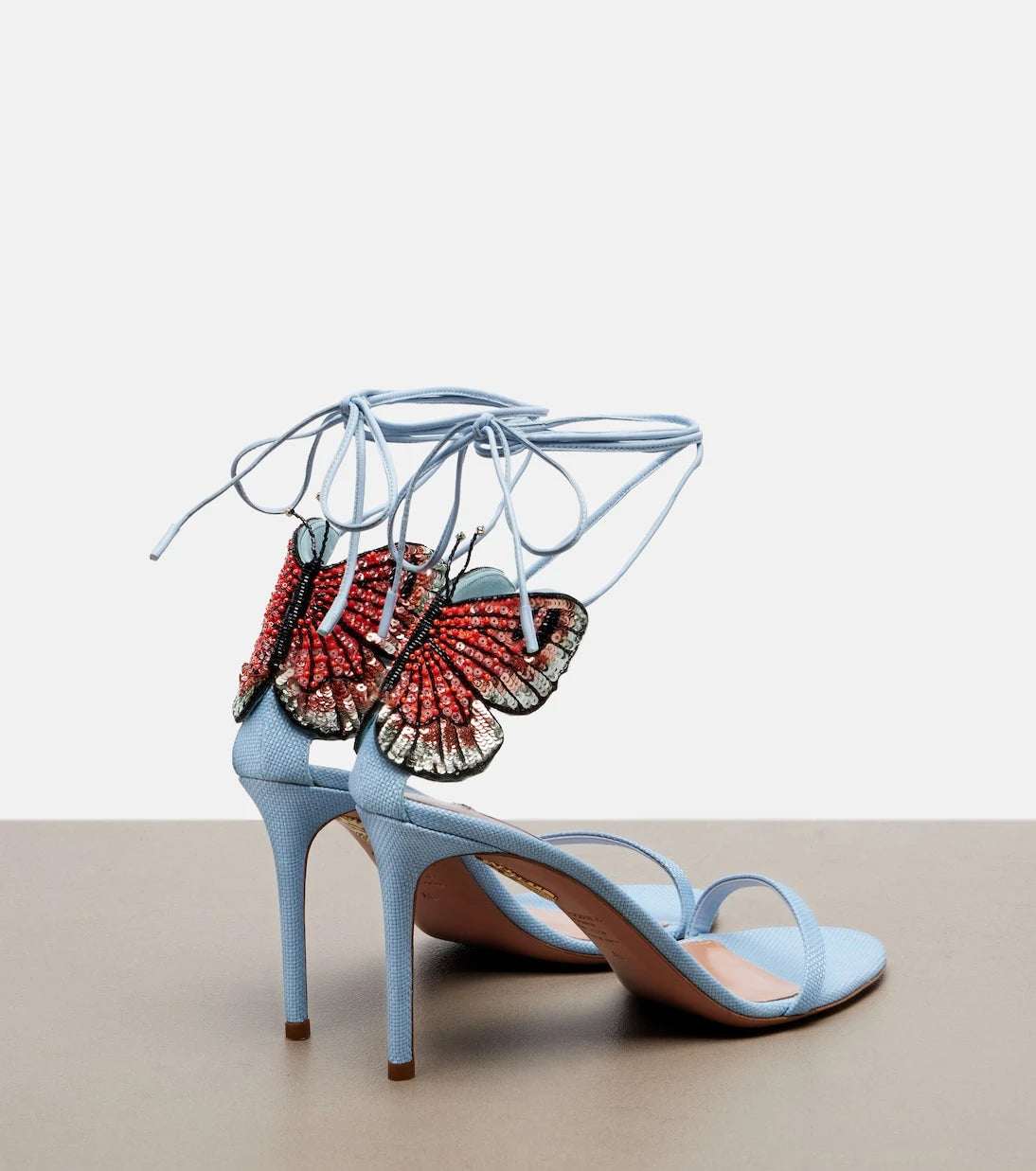 Aquazzura - Papillon D'Amour embellished sandals