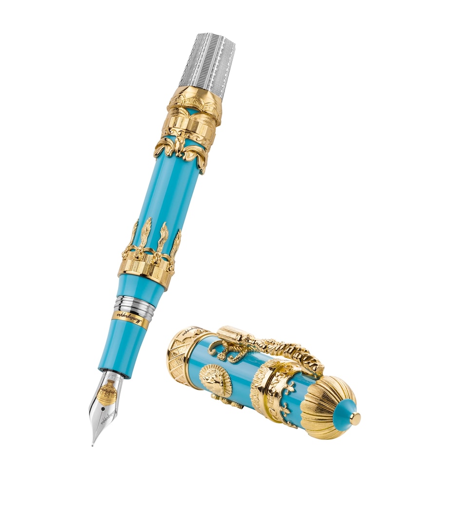 Resin and Yellow Gold Montgolfier Fountain Pen