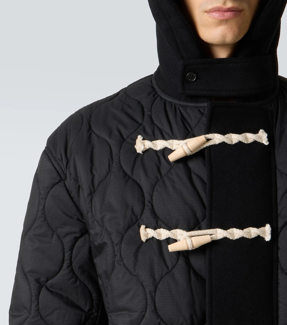 Comme des Garçons Homme - Quilted wool duffel coat