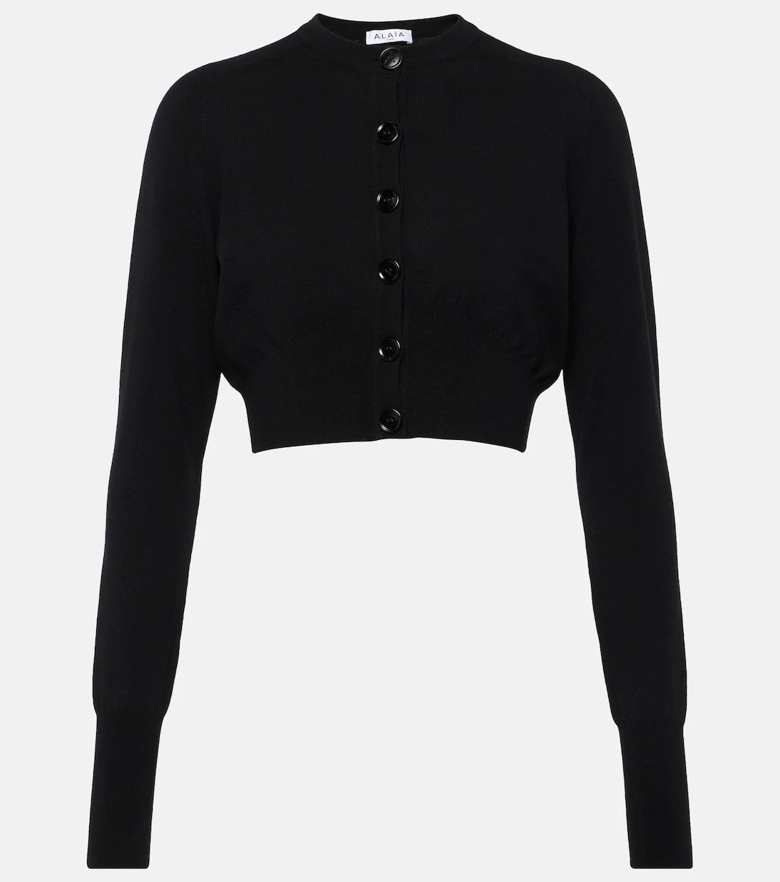 Alaïa - Cropped wool-blend cardigan