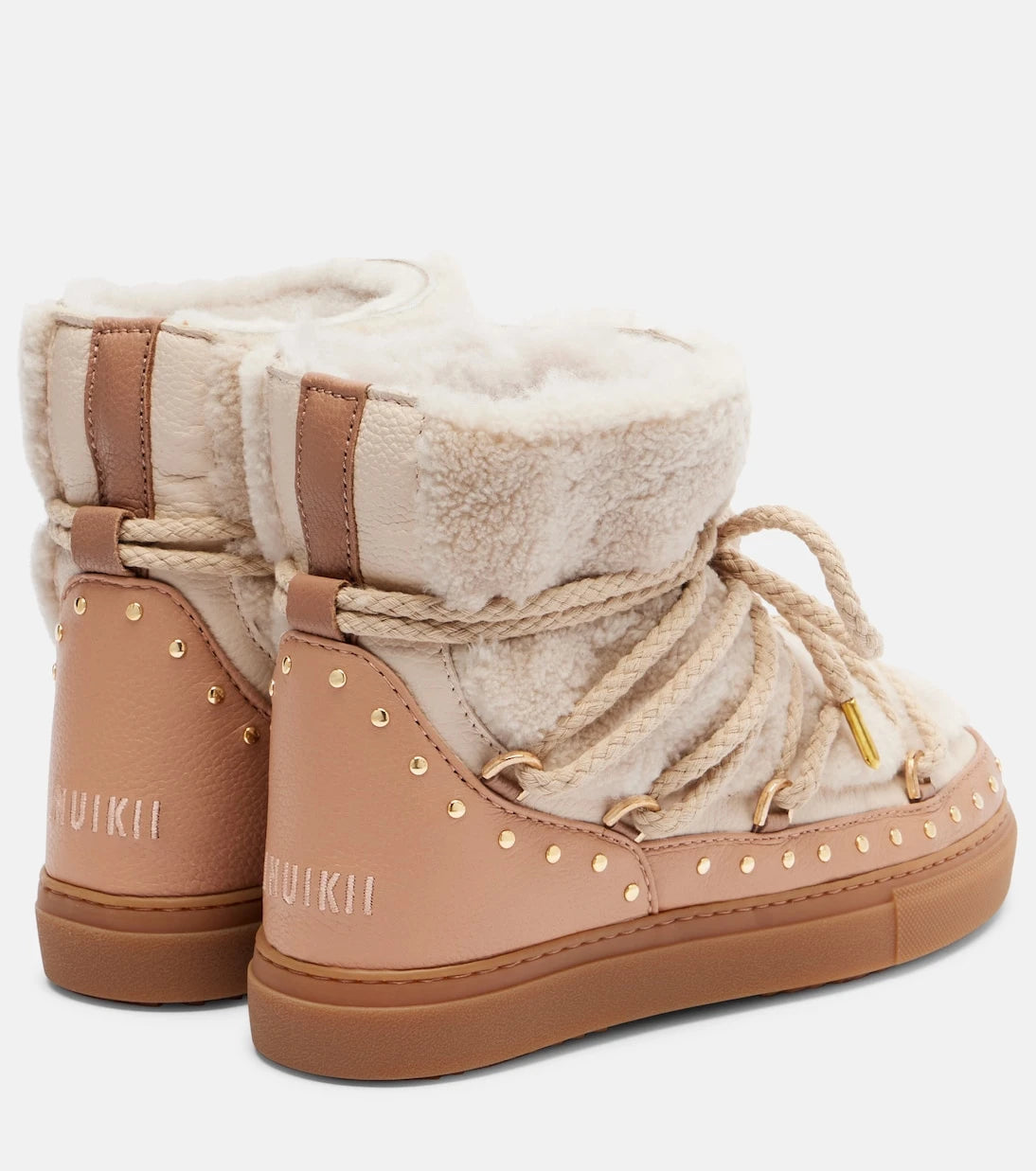Inuikii - Curly Rock shearling and leather snow boots