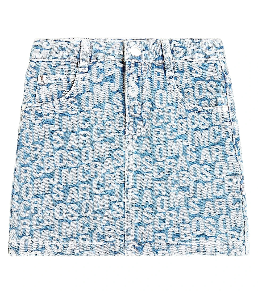 Marc Jacobs Kids - Logo jacquard denim skirt