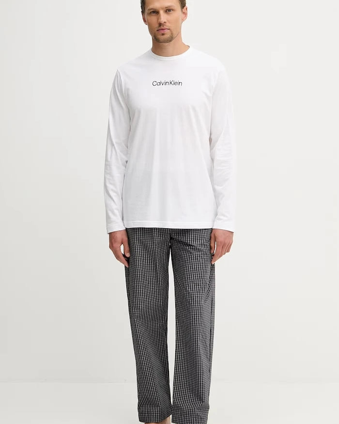 Calvin Klein Underwear iki parçalı erkek pamuklu pijama