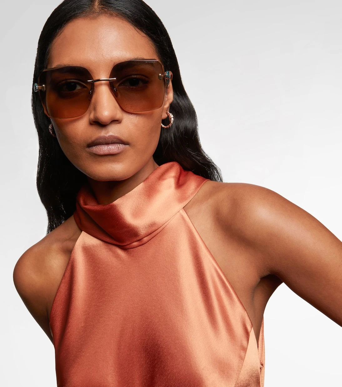 Bvlgari - Serpenti Forever köşeli güneş gözlüğü