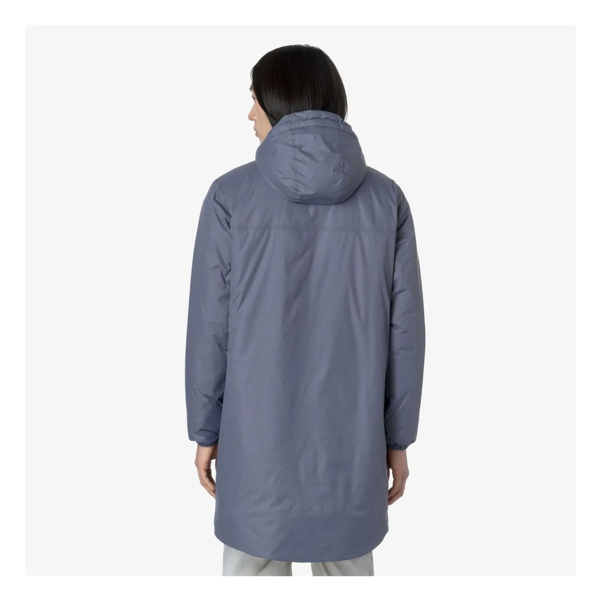 K-way - Le Vrai Eiffel Orsetto 3.0 Filled Waterproof Jacket | Grey blue