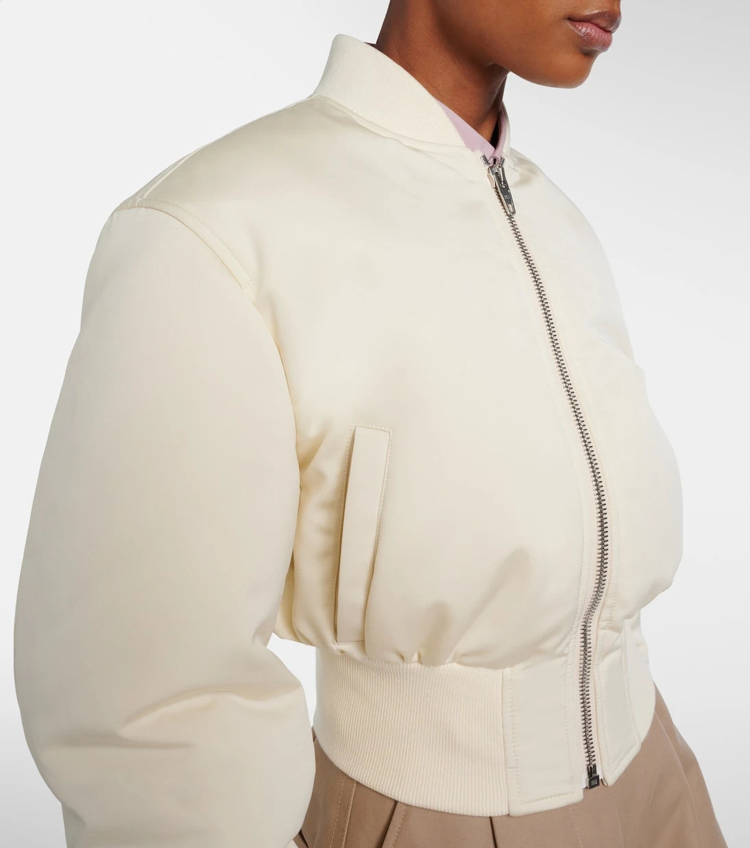 Balenciaga - Cropped bomber jacket
