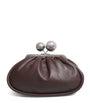 Weekend Max Mara Brown Medium Leather Pasticcino Clutch Bag