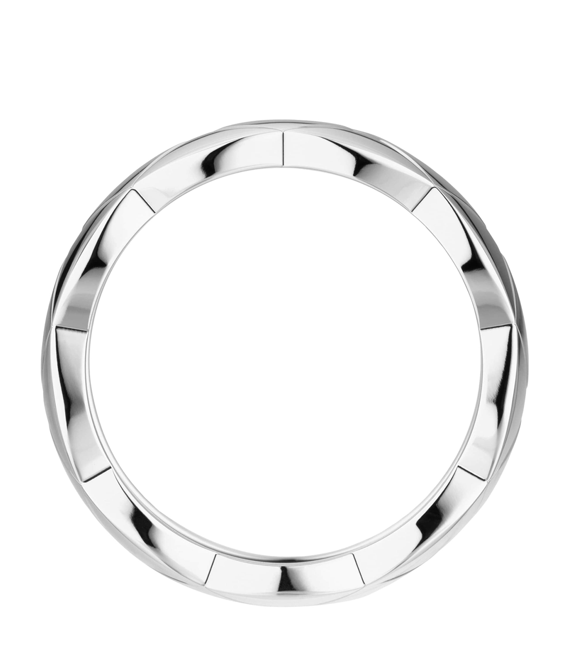 CHANEL Small White Gold Coco Crush Ring