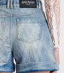 Diamond Denim Shorts