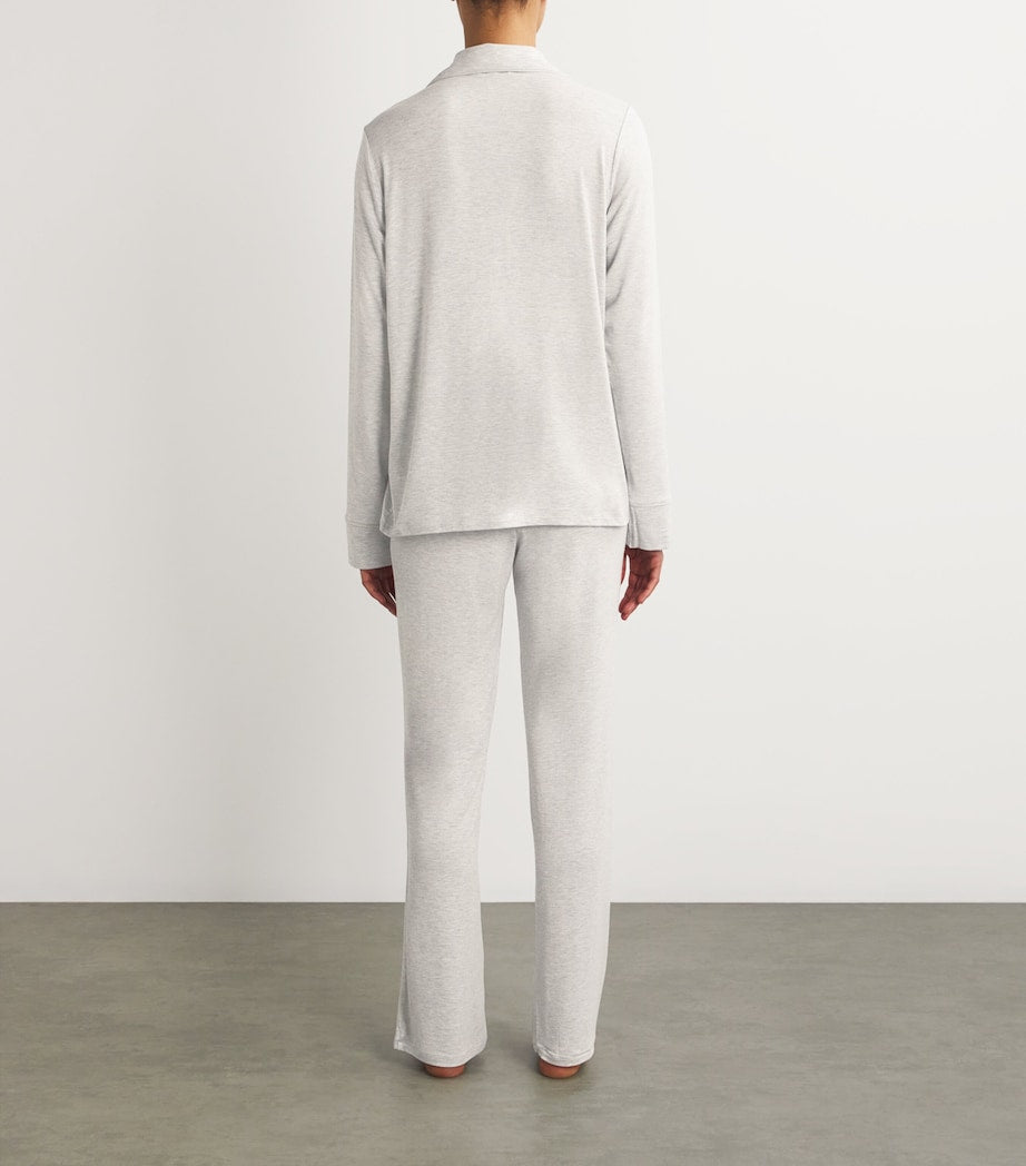 Skims Grey Sleep Long-Sleeve Pyjama Set