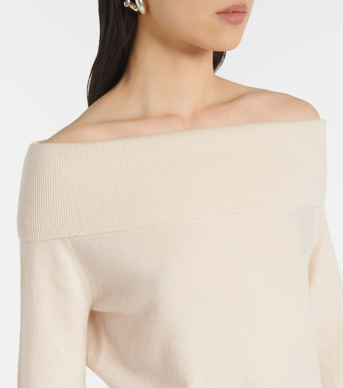 Jardin des Orangers - Off-shoulder cashmere top