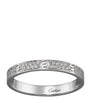 White Gold and Diamond LOVE Ring