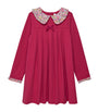 Pink Stretch Cotton Violet Dress (2-5 Years)