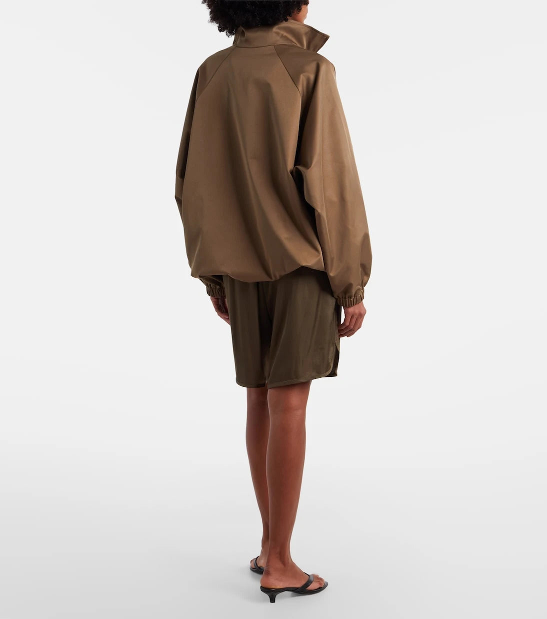 The Frankie Shop - Nelis satin Bermuda shorts