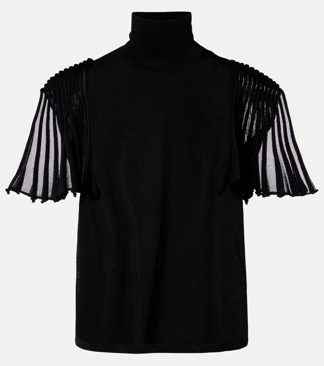 Alaïa - Semi-sheer turtleneck top