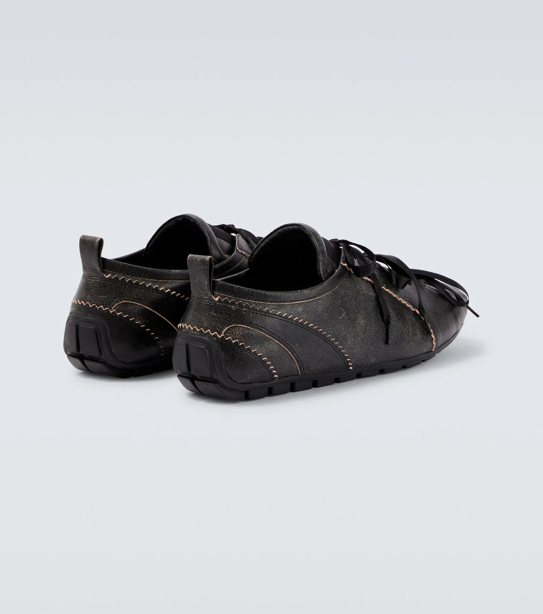 Simone Rocha - Ballerina Grip leather sneakers