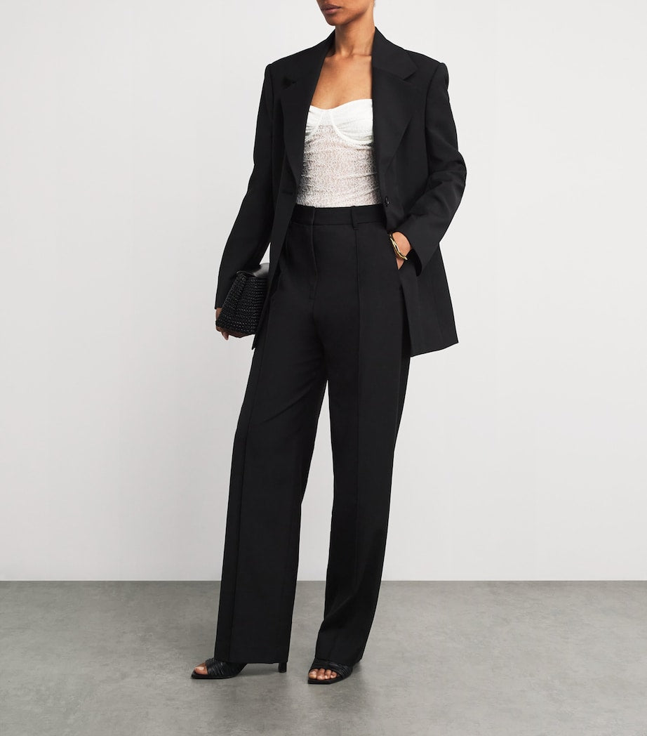 White Lace Aperture Bodysuit