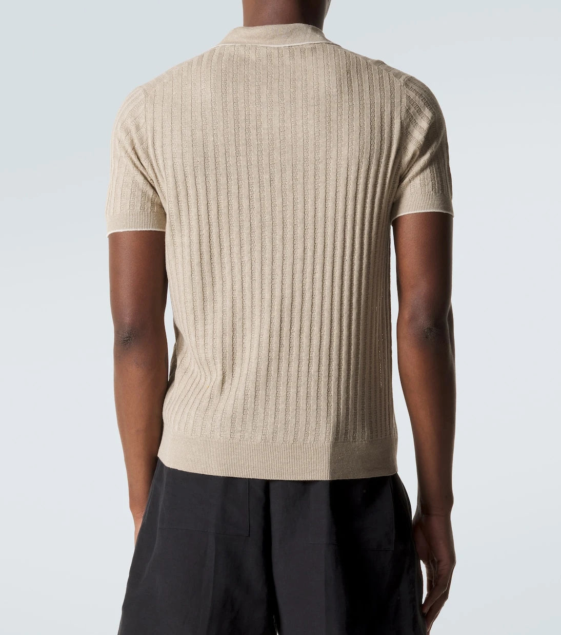 Fedeli - Soul linen and cotton polo shirt