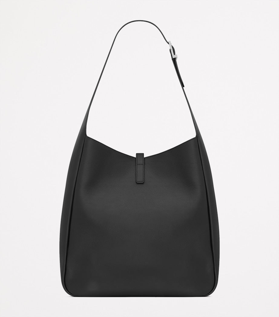 Saint Laurent Black Large Calfskin Le 5 à 7 Shoulder Bag