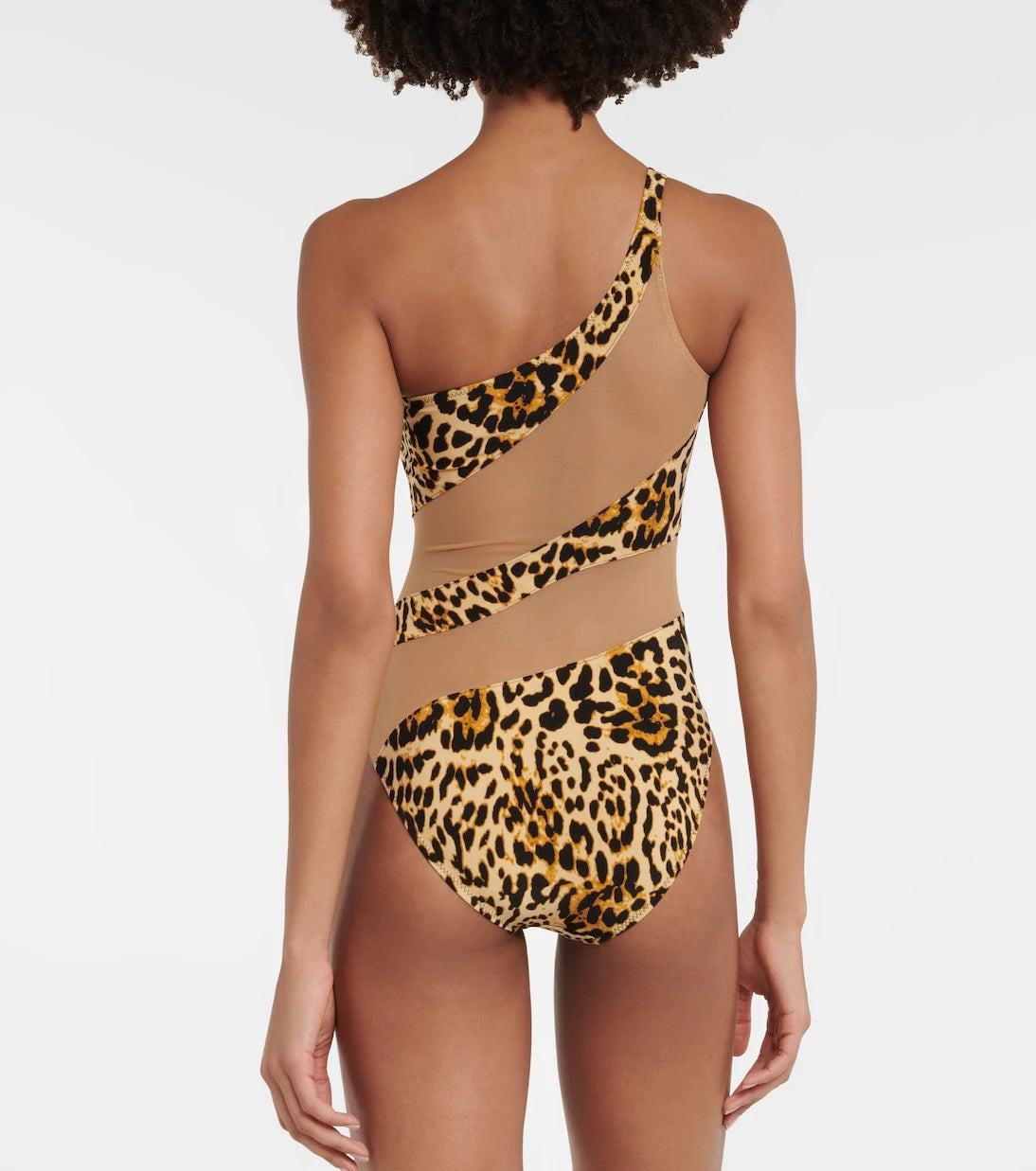 Norma Kamali - Snake Mesh Mio asymmetric swimsuit