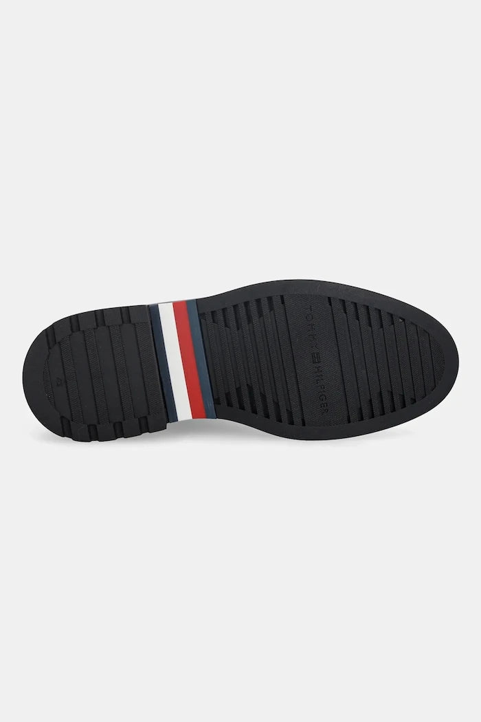 Кожени боти Tommy Hilfiger HILFIGER COMFORT LWT LTH BOOT