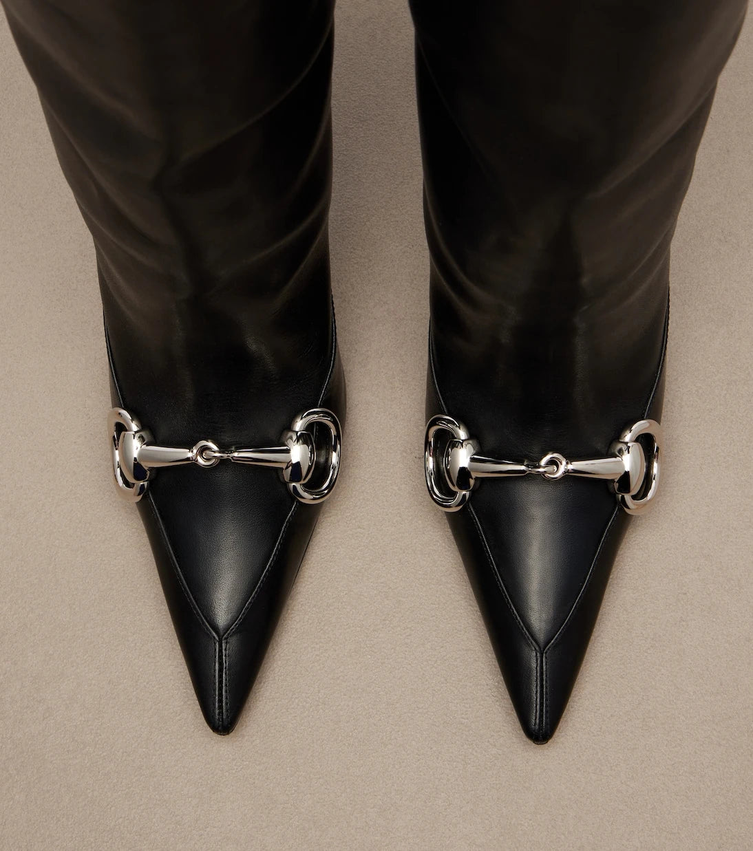 Gucci - Boulevard Horsebit leather knee-high boots