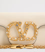 Valentino Garavani Ivory Small Embellished Loco Shoulder Bag