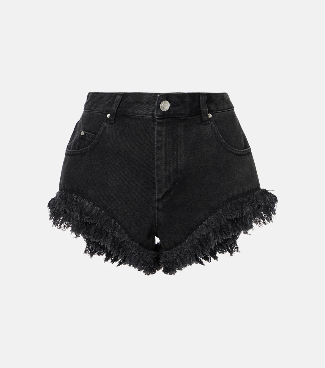 Isabel Marant - Eneidao fringed denim shorts