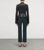 McQueen Black Leather Peplum Jacket