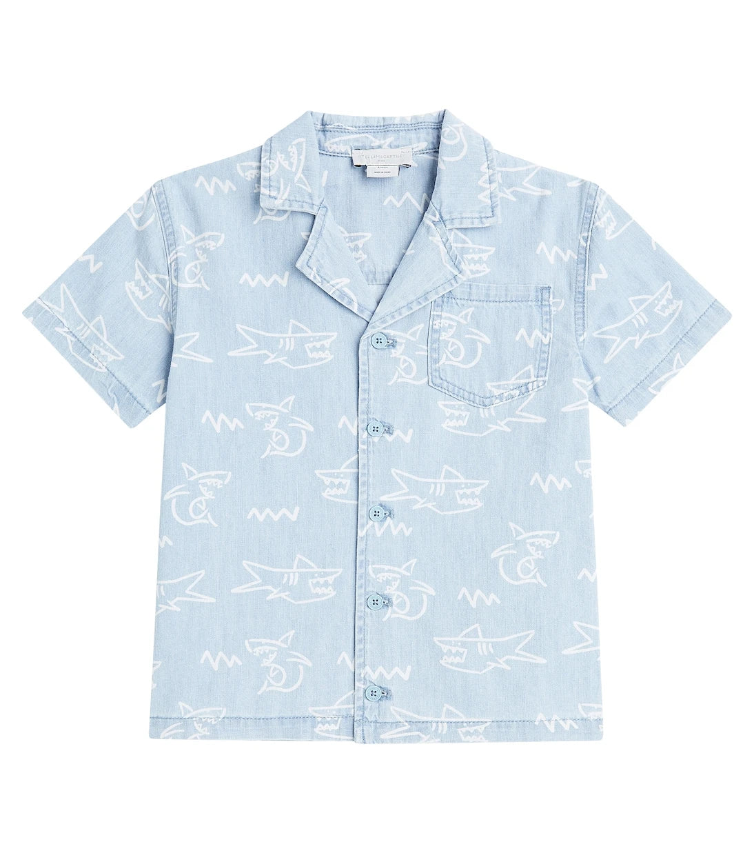 Stella McCartney Kids - قميص دنيم مطبوع