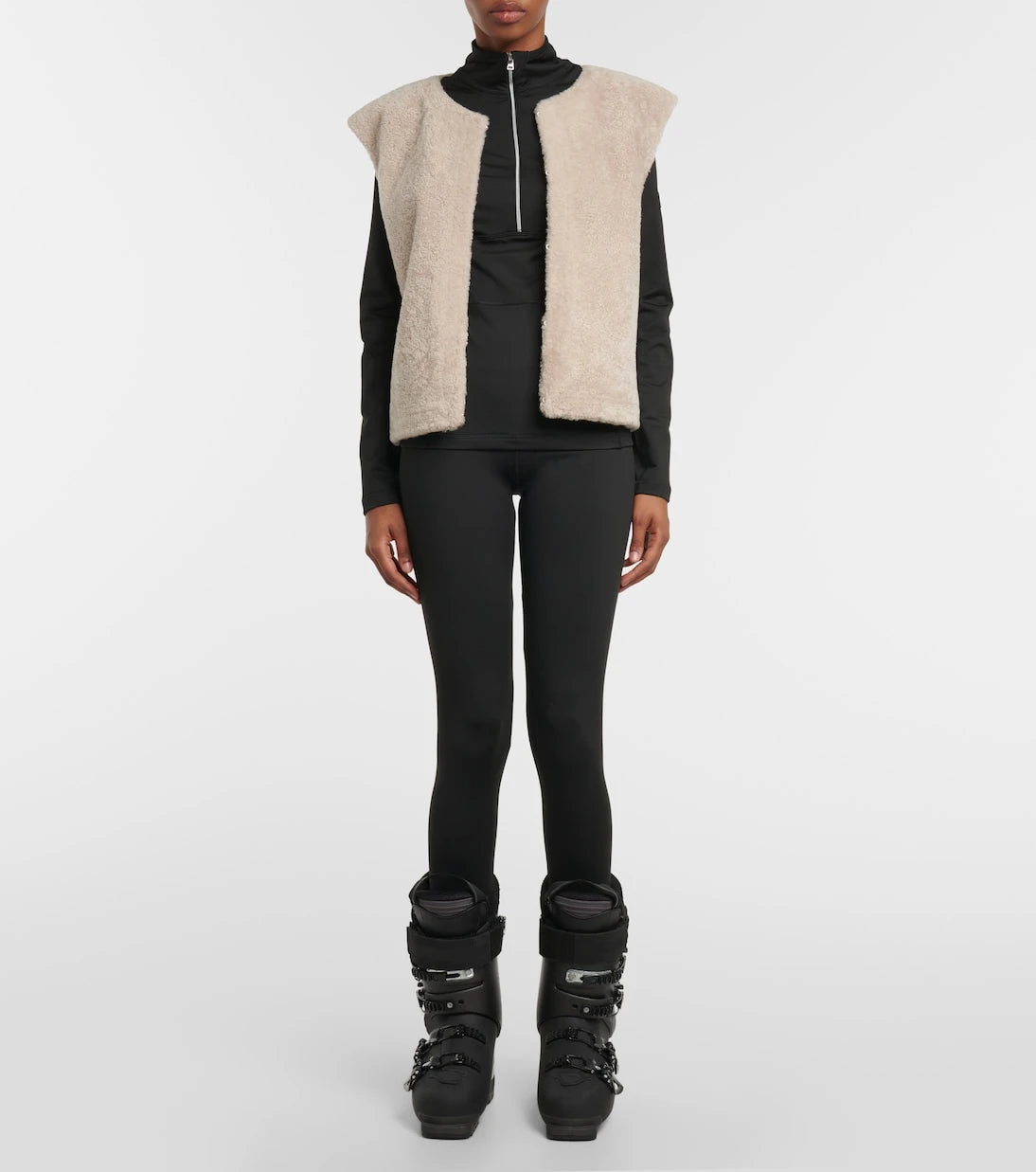 Jet Set - Ginger Halfzip slim top