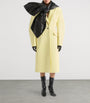 Givenchy Yellow Leather Cocoon Long Coat