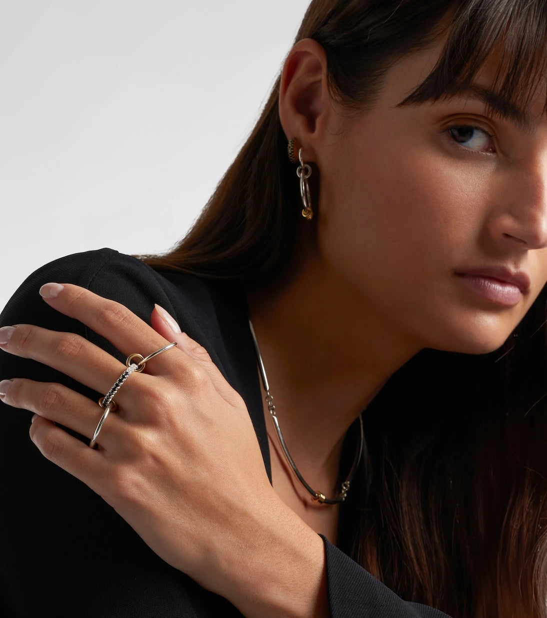 Spinelli Kilcollin - Petunia Eclipse sterling silver and 18kt gold ring with diamonds
