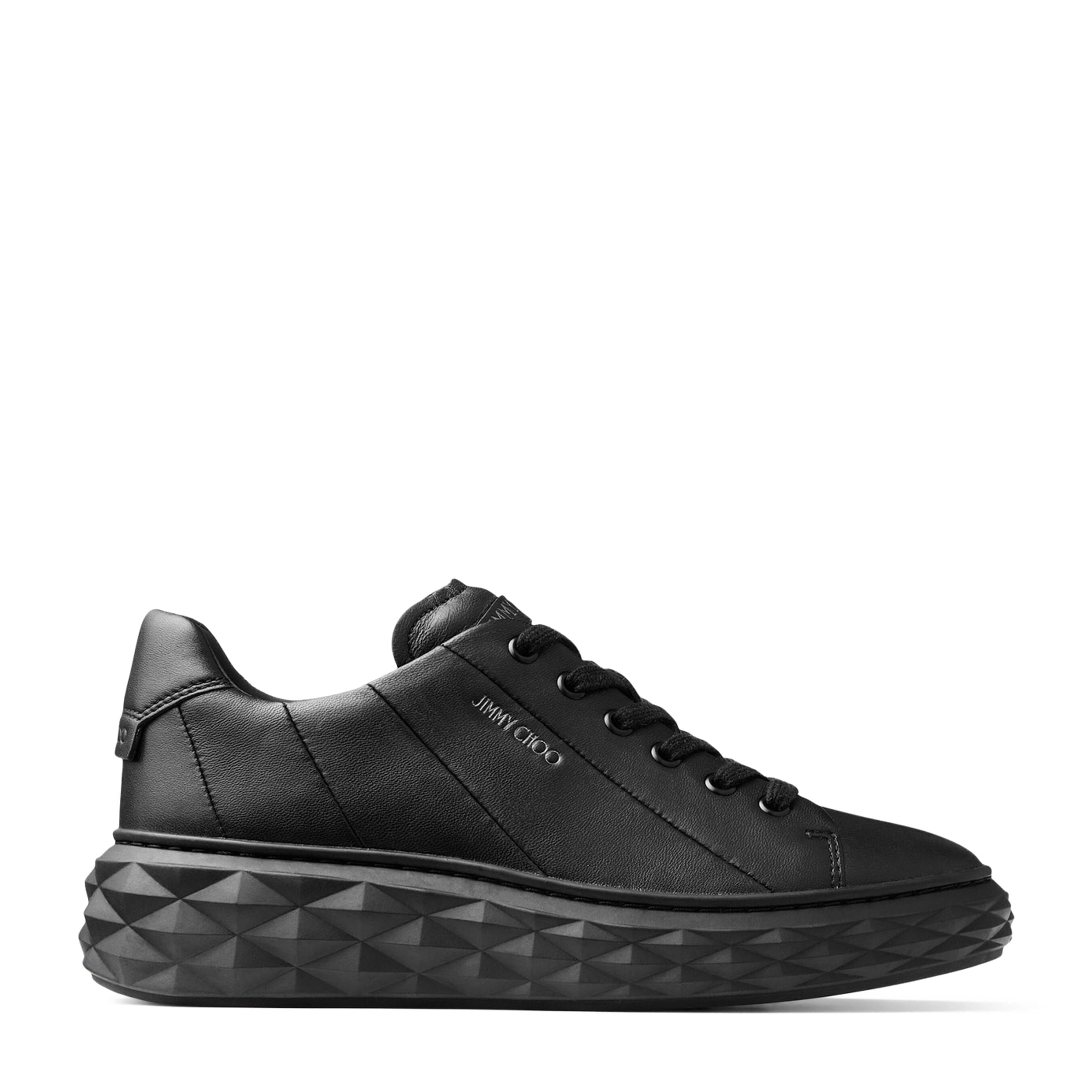 Diamond Light Maxi Leather Sneakers V BLACK/BLACK