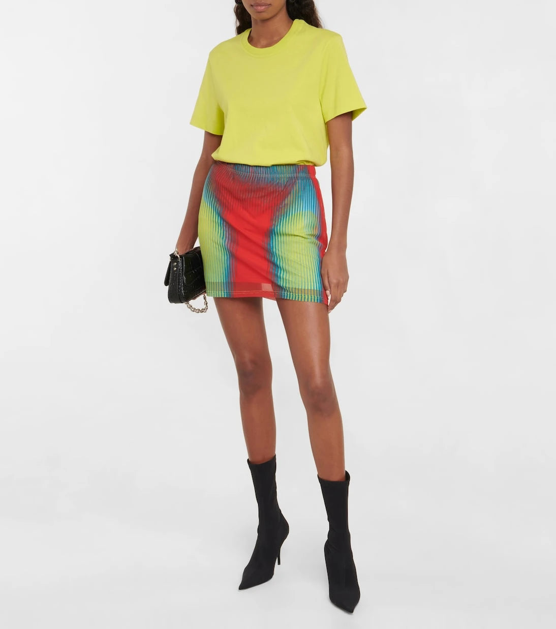 Y/Project - x Jean Paul Gaultier printed miniskirt