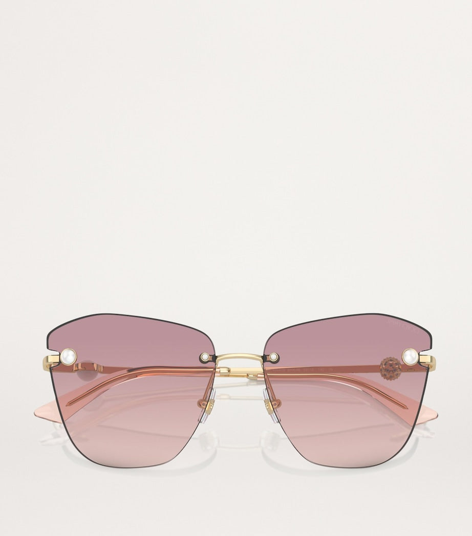 Jimmy Choo Gold Metal JC4004HB Sunglasses